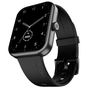 Pulse 2 Max 1.85" Display, Bluetooth Calling Smart Watch, 10 Days Battery, 550 NITS Brightness, Smart DND, 100 Sports Modes, Smartwatch for Men and Women (Jet Black)